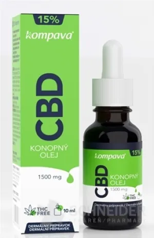 kompava CBD Konopný olej 15%