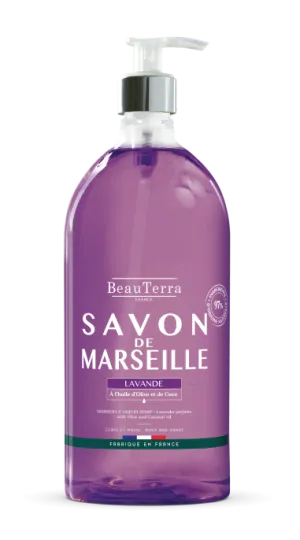 BeauTerra  - tradičné tekuté marseillské mydlo - levanduľa