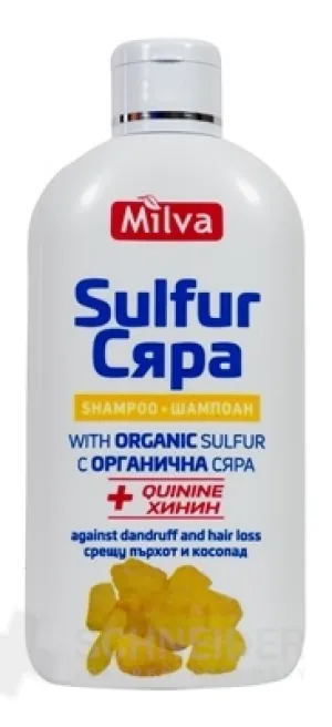 Milva šampón síra a chinín