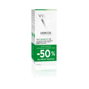 Vichy dercos šampón proti lupinám na normálne až mastné vlasy 2x200ml