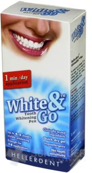 HELLERDENT WHITE&GO Bieliace pero