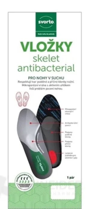 svorto VLOŽKY skelet antibacterial 055