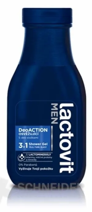 Lactovit MEN DeoACTION 3v1 Sprchový gél