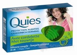 Quies Silikónové chrániče sluchu so šnúrkou