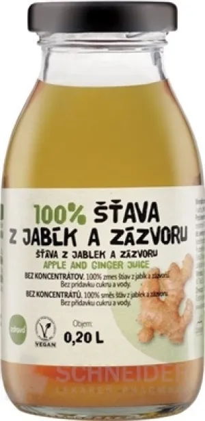 zdravo 100% ŠŤAVA Z JABĹK A ZÁZVORU