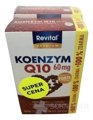 Revital KOENZÝM Q10 60 mg+VITAMÍN E + SELÉN FORTE