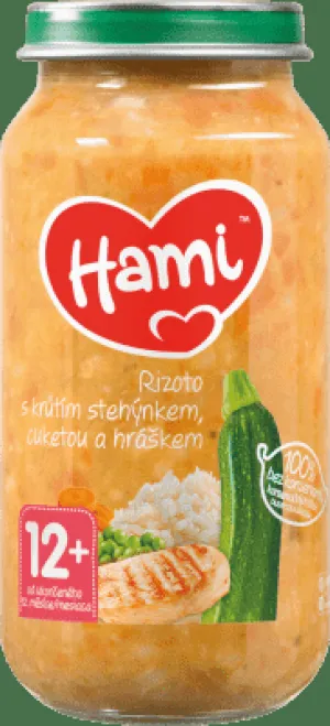 Hami príkrm Rizoto s morčacím stehienkom, cuketou