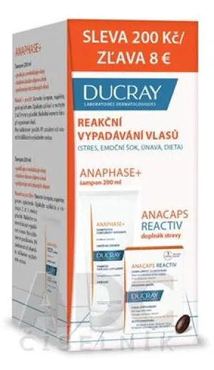 Ducray Anaphase+ šampón 200ml + Anacaps Reactiv 30ks