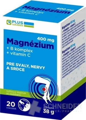 PLUS LEKÁREŇ Magnézium 400 mg+B komplex+vitamín C