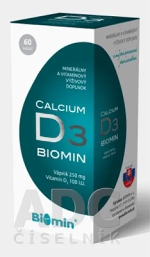 BIOMIN CALCIUM PRÍRODNÉ S VITAMÍNOM D