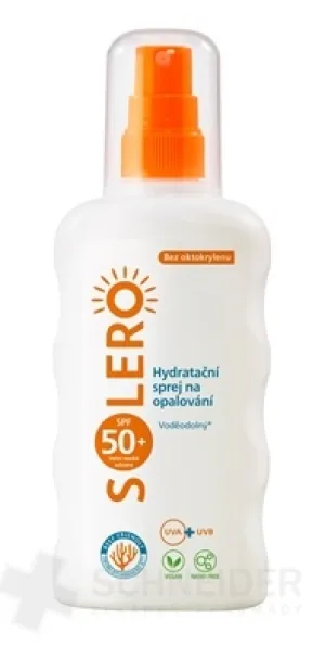 SOLERO SPF50+ Hydratačný opaľovací sprej