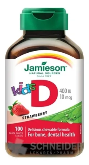 JAMIESON VITAMÍN D KIDS 400IU jahoda
