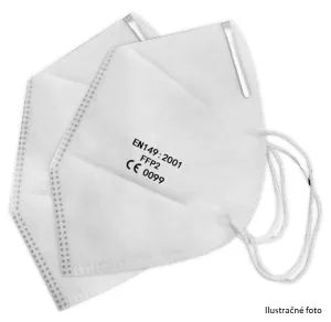 OCHRANNÁ MASKA / RESPIRÁTOR FFP2 BEZ VENTILU 2ks v balení