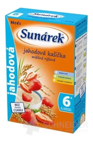 SUNÁREK mliečna ryžová kašička