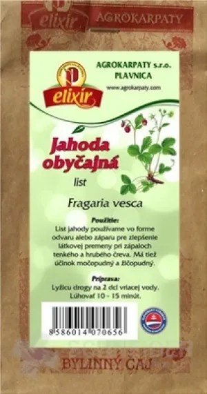 AGROKARPATY JAHODA OBYČAJNÁ list