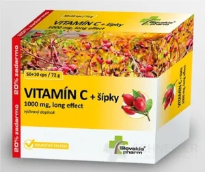 Slovakiapharm VITAMÍN C 1000 mg +šípky long effect