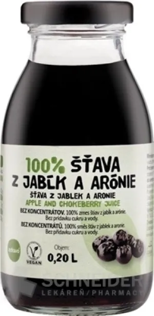 zdravo 100% ŠŤAVA Z JABĹK A ARÓNIE