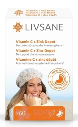LIVSANE Vitamín C + Zinok