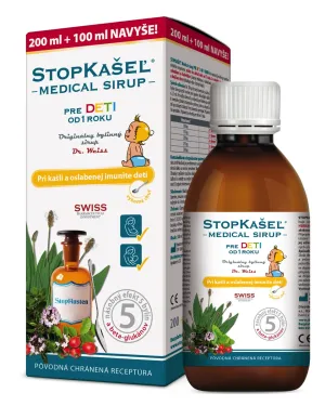 STOPKAŠEĽ Medical sirup OD 1 ROKU 200+100 ml NAVYŠE