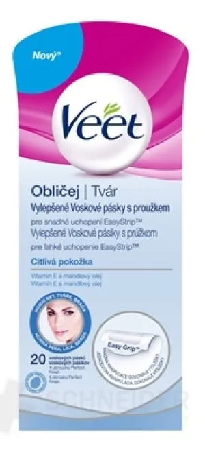 Veet Voskové pásiky na tvár