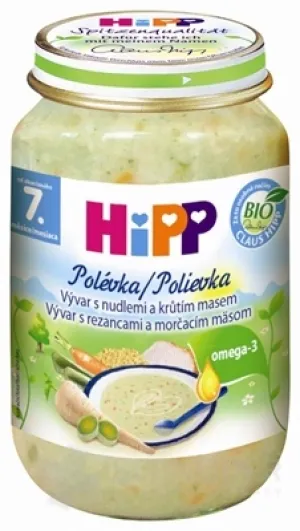 HiPP Polievka BIO Vývar s rezancami a morča.mäsom