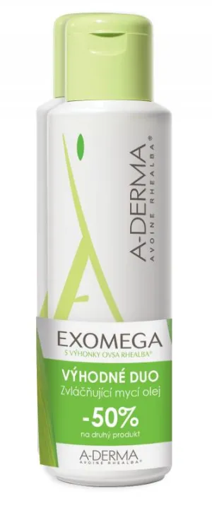 A-Derma Exomega zvláčňujúci umývací olej 2x500ml
