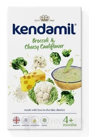 KENDAMIL Jemná kaša Brokolica, karfiol, so syrom