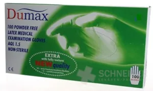 DUMAX RUKAVICE latexové vyšetrovacie