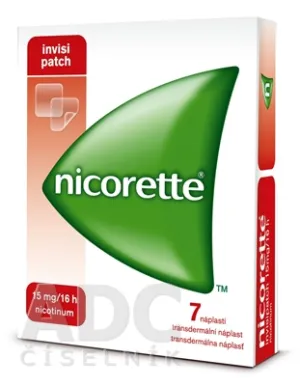 Nicorette® invisipatch 15 mg/16 h, transdermálna náplasť