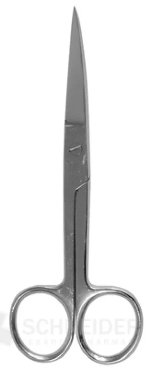 NOŽNICE CHIRURGICKÉ ZAHNUTÉ HROTNATÉ 18 cm
