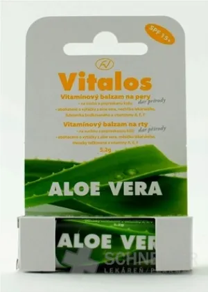 VITALOS Balzam na pery aloe vera SPF 15