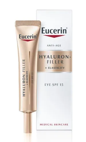 Eucerin Hyaluron-Filler + Elasticity Očný krém SPF 15 15ml