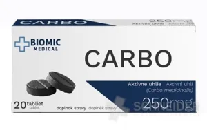 BIOMIC CARBO Aktívne uhlie 250 mg