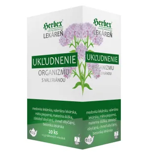 HERBEX Lekáreň UKĽUDNENIE organizmu s valeriánou