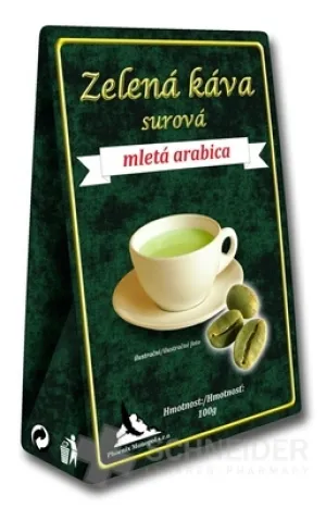 Zelená káva surová
