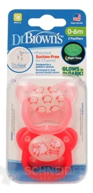 Dr.BROWN´S CUMLÍK PreVent ORTODONT SVIETIACI