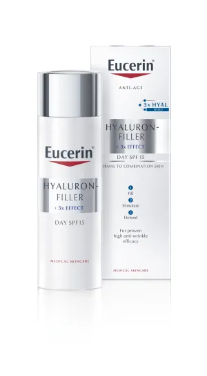 Eucerin Hyaluron-Filler intenzívny vyplňajúci denný krém proti vráskam pre normálnu až zmiešanú pleť 50ml