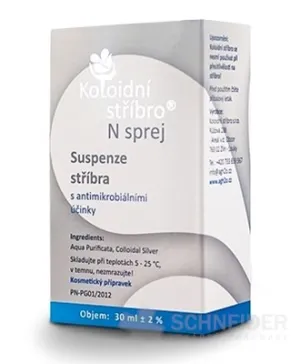 Koloidné striebro N sprej 30 ppm