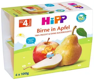 HiPP BIO 100% OVOCIE Jablká s hruškami