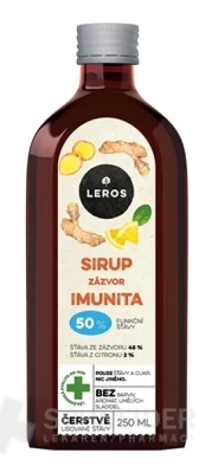 LEROS Sirup Zázvor Imunita