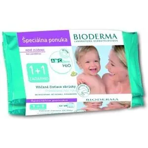 Bioderma ABC Derm vlhčené obrúsky DUOPACK