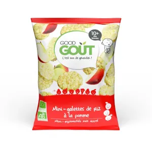 Good Gout BIO Mini ryžové koláčiky s jablkami
