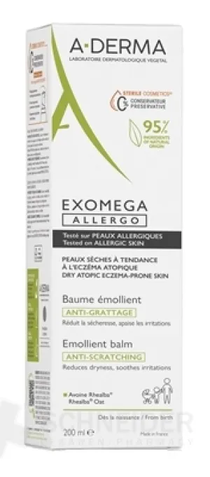 A-DERMA EXOMEGA ALLERGO Emolienčný balzam
