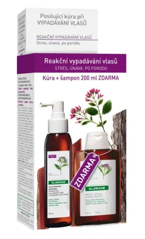 KLORANE Cure de force + Klorane Quinine šampón