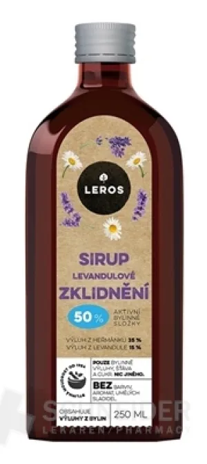 LEROS Sirup Levanduľové upokojenie