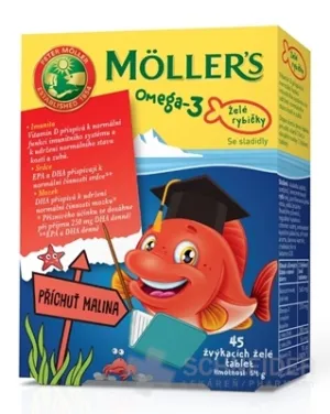 MOLLER´S Omega 3 Želé rybičky