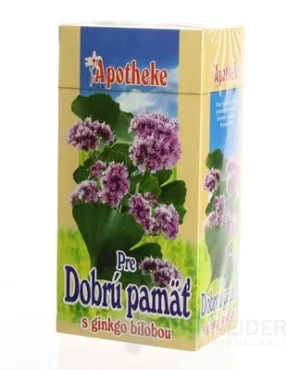 APOTHEKE ČAJ PRE DOBRÚ PAMÄŤ GINKGO BILOBA