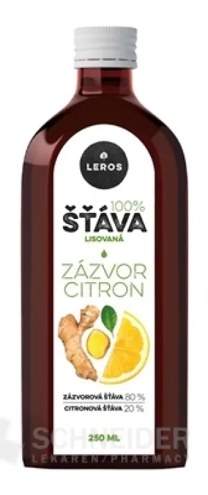 LEROS 100% ŠŤAVA ZÁZVOR CITRÓN