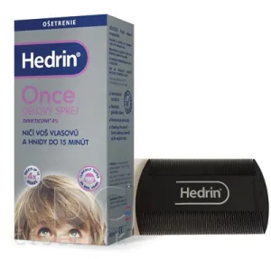 HEDRIN Once spray gel + hrebeň "všiváčik"