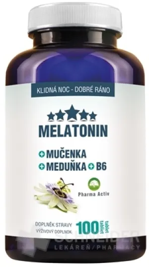 Pharma Activ MELATONIN + Mučenka + Meduňka + B6